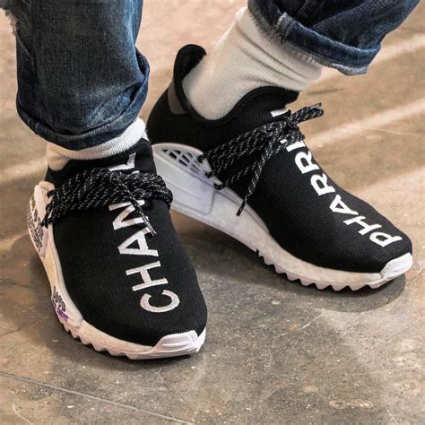 pharrell chanel shoes white|adidas NMD human race price.